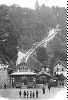 Funiculaire Lausanne Signal Talstation Wagen Ausweiche und die Strecke bis zum Tunnel
