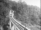 Standseilbahn Lausanne Signal Strecke mit der Ausweiche