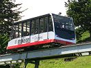 Wagen der Standseilbahn nach Plan-Francey