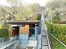 Zuoberst die Steilstrecke der Standseilbahn auf den Mont Pèlerin