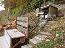 Schrägaufzug Telefuni Chardonne Ouest Wagen und Antrieb in der Bergstation