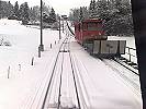 Standseilbahn Les Avants Sonloup im Winter