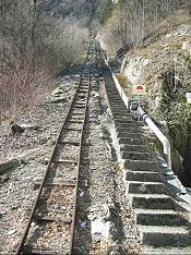 Funiculaire Vernayaz route de la Cascade 39 - usine Pissevache - Standseilbahn beim Kraftwerk Pissevache in Vernayaz bei Martigny