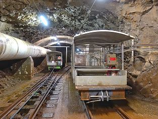 Funiculaire Vernayaz usine Miéville - conduite forcée Salanfe - Standseilbahn Kraftwerk Mieville Vernayaz Salanfe