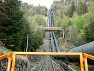 Bergfahrt der Standseilbahn