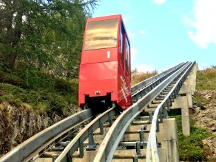 Die obere Standseilbahn Minifunic beim Lac d'Emosson wird modernisiert - Foto Archiv standseilbahnen.ch