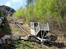 Standseilbahn Kraftwerk Orsières - neuer Wagen in der Talstation