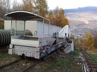 Standseilbahn Sion Kraftwerk Chandoline - funiculaire Sion usine Chandoline - Les Agettes - Plan Anzive