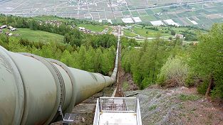 Neue Standseilbahn Condemines La Peroua Grande Dixence Hersteller Von Rotz und Wiedemar