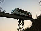 Standseilbahn Magglingen - auf dem Viadukt