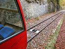 Standseilbahn Magglingen - Wagen bei der Zwischenstation Hohfluh