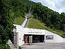 Die Talstation der Standseilbahn in Saint-Imier