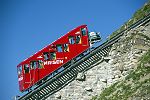 Niesenbahn bergwärts Richtung Niesen Kulm