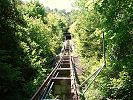 Standseilbahn Wimmis Festung Burgfluh - Trassee hinauf zum Artilleriewerk