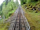 Trassee der Giessbachbahn von der Talstation aus
