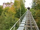 Standseilbahn Giessbach Grandhotel Giessbach und das Trassee