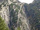 Das steile Trassee der Gelmerbahn - beeindruckend steil