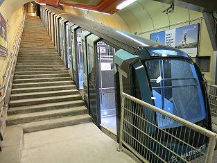 Standseilbahn Zermatt Sunnegga funicular Schweiz Switzerland