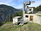 Bergstation Riedji der Standseilbahn Ackersand - Riedji