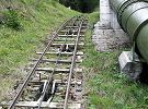 Standseilbahn Kraftwerk Turtmann Oberems - Foto Hansruedi Imgrüth Histec Archiv standseilbahnen.ch