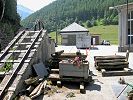 Standseilbahn Kraftwerk Turtmann Oberems - Foto Hansruedi Imgrüth Histec Archiv standseilbahnen.ch