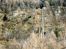 Trassee der ehemaligen Standseilbahn Turtmann Oberems