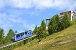 Standseilbahn bei der Bergstation Tignousa