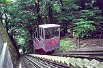 Die lila Wagen der Gütschbahn von 1975 - 2008
