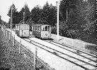 Dietschibergbahn Wagen in der Ausweiche