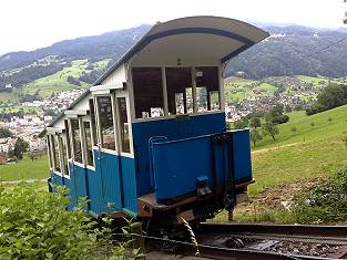 Die nostalgische Standseilbahn Kriens Sonnenberg