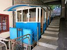 Sonnenbergbahn Standseilbahn Kriens Sonnenberg Wagen in der Talstation