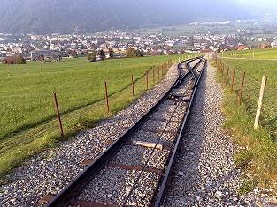 Stanserhorn Standseilbahn Ausweiche