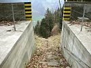 Einfahrt Bergstation der Militär Standseilbahn Wolfenschiessen Wissiflue