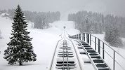 Aussicht aus der Bergstation der neuen Stoosbahn