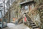 Artilleriefestung Isleten Wagen Schrägaufzug in der Bergstation