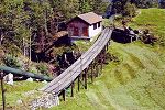 Bergstation Unter Axeli der Standseilbahn Kraftwerk Amsteg Unter Axeli