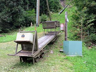 Wagen Windenbahn Kraftwerk Gurtnellen Gorneren