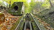 Standseilbahn Kraftwerk Morobbia - links war die Druckleitung