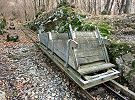 Standseilbahn Kraftwerk Morobbia - der ehemalige Wagen im Januar 2016 bei der letzten Talstation Cantarelli