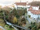 Standseilbahn Funicolare Locarno Madonna del Sasso Orselina - Aussicht bei der Bergstation