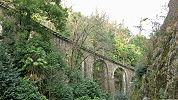 Standseilbahn Funicolare Locarno Madonna del Sasso Orselina - Viadukt im oberen Streckenteil