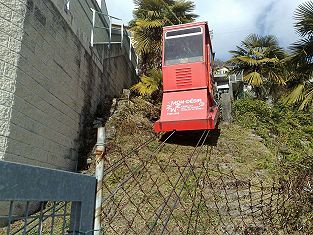 Schrägaufzug Telefuni Orselina Hotel Mon Desir