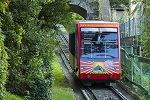 Standseilbahn Funicolare Lugano San Salvatore - der aktuelle Wagen unterwegs