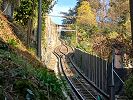 Standseilbahn Funicolare Lugano Suvigliana - Trassee mit der Ausweiche