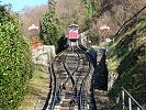 Funicolare Lugano Monte Bre Standseilbahn - Ausweiche bei der Station Aldesago Utoring