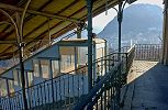 Funicolare Standseilbahn Lugano Angioli - der Wagen in der Bergstation