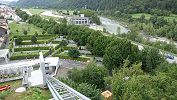 Domat/Ems Friedhof öffentlicher Schräglift Standseilbahn Foto Markus Seitz Archiv standseilbahnen.ch
