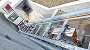 Domat/Ems Friedhof öffentlicher Schräglift Standseilbahn Foto Markus Seitz Archiv standseilbahnen.ch