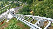 Domat/Ems Friedhof öffentlicher Schräglift Standseilbahn Foto Markus Seitz Archiv standseilbahnen.ch