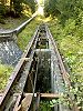 Trassee der Standseilbahn beim Kraftwerk Russein